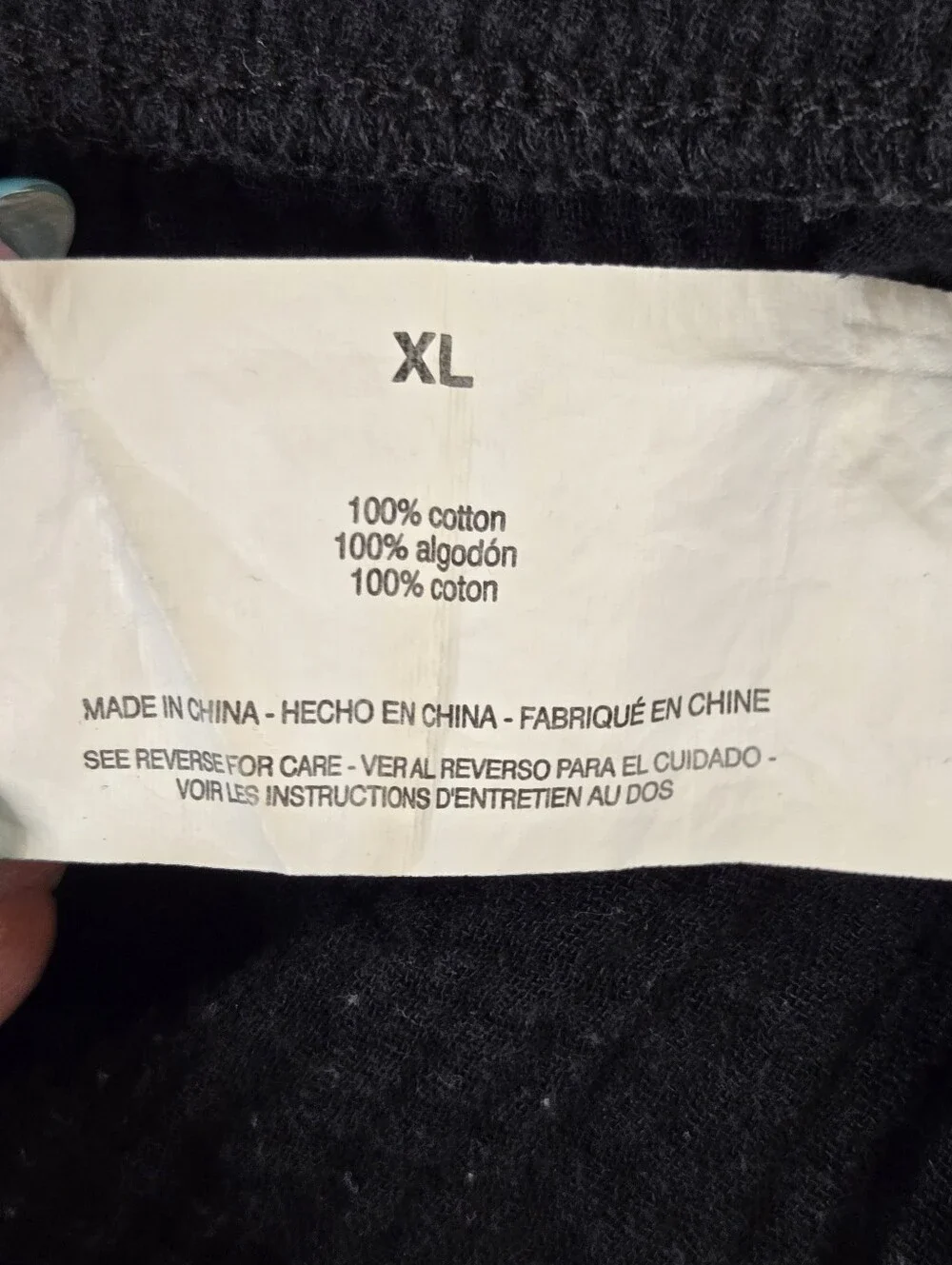 Jessica Simpson Cotton Gauze Cropped Lounge Pants Black Size XL